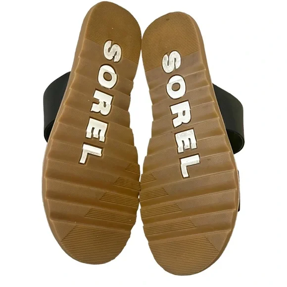 Sorel Black Women's Sandals - Picture 5 of 7